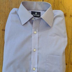 Stafford Lavender Fitted Dress Shirt 14.5 32-33